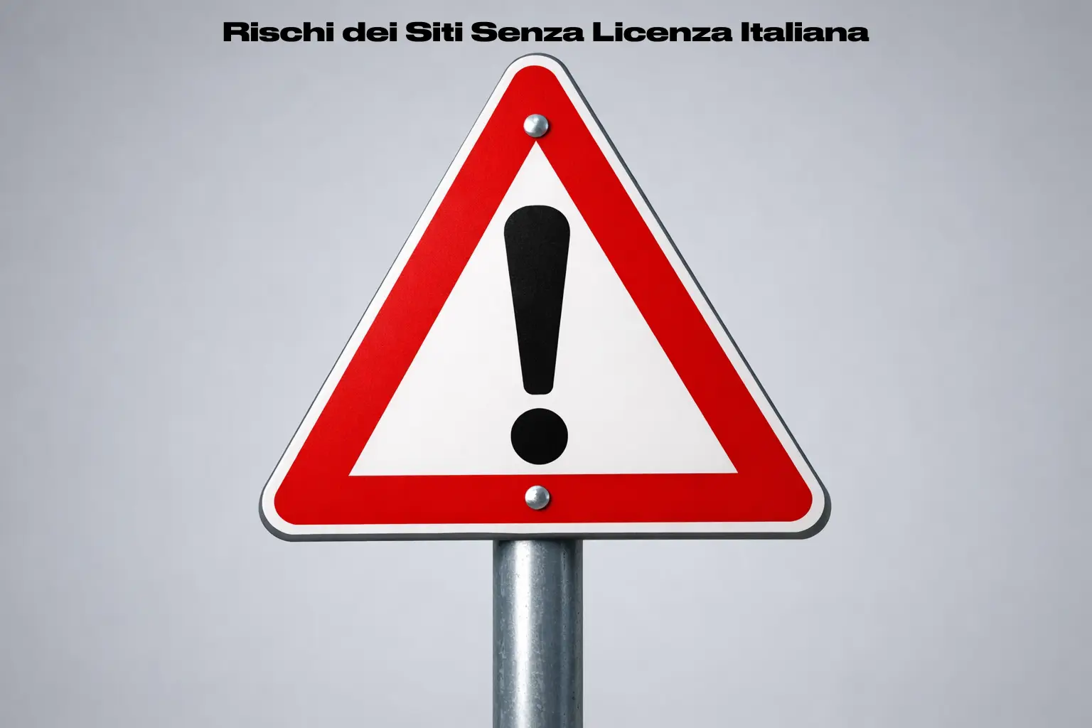 Segnale di avvertimento rosso che indica pericolo per siti non autorizzati